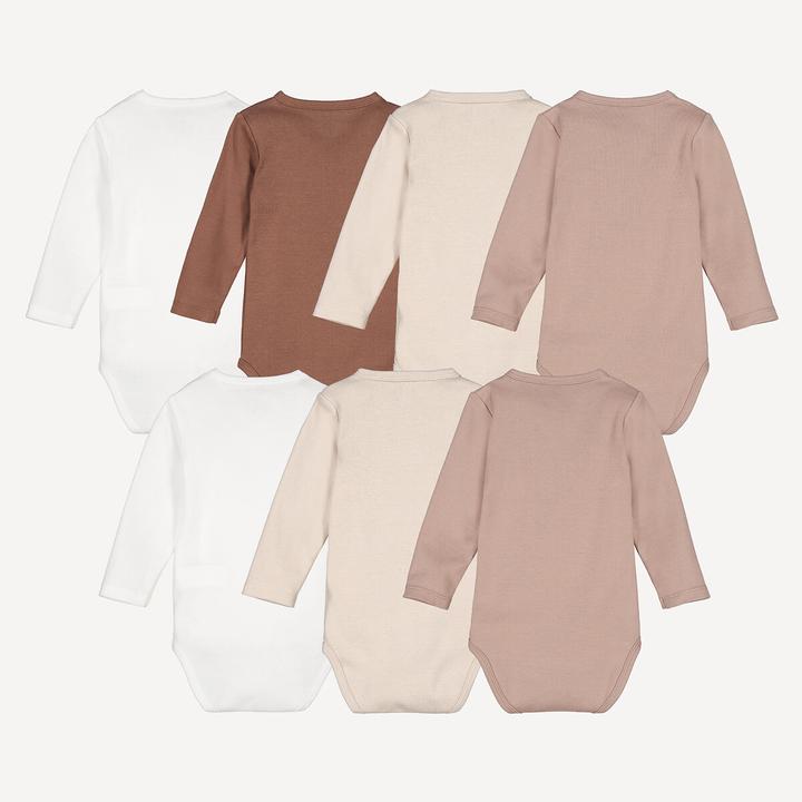 Actual product image La Redoute Collections 7er-Pack Langarm-Bodys für die Geburt (50)