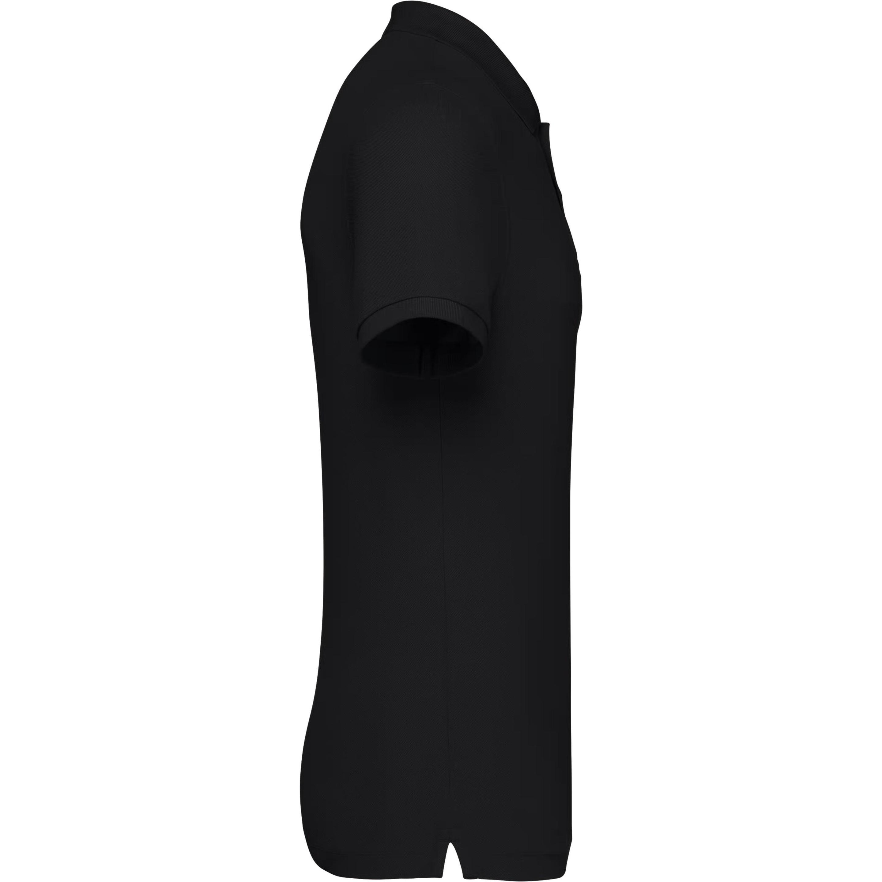 Native Spirit, Herren, Shirt, Ökologisch verantwortliches Poloshirt aus Piqué-Maschenware, Schwarz, (M)