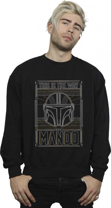 Produktbild Star Wars The Mandalorian The Way Outline Helm Sweatshirt (XXL)