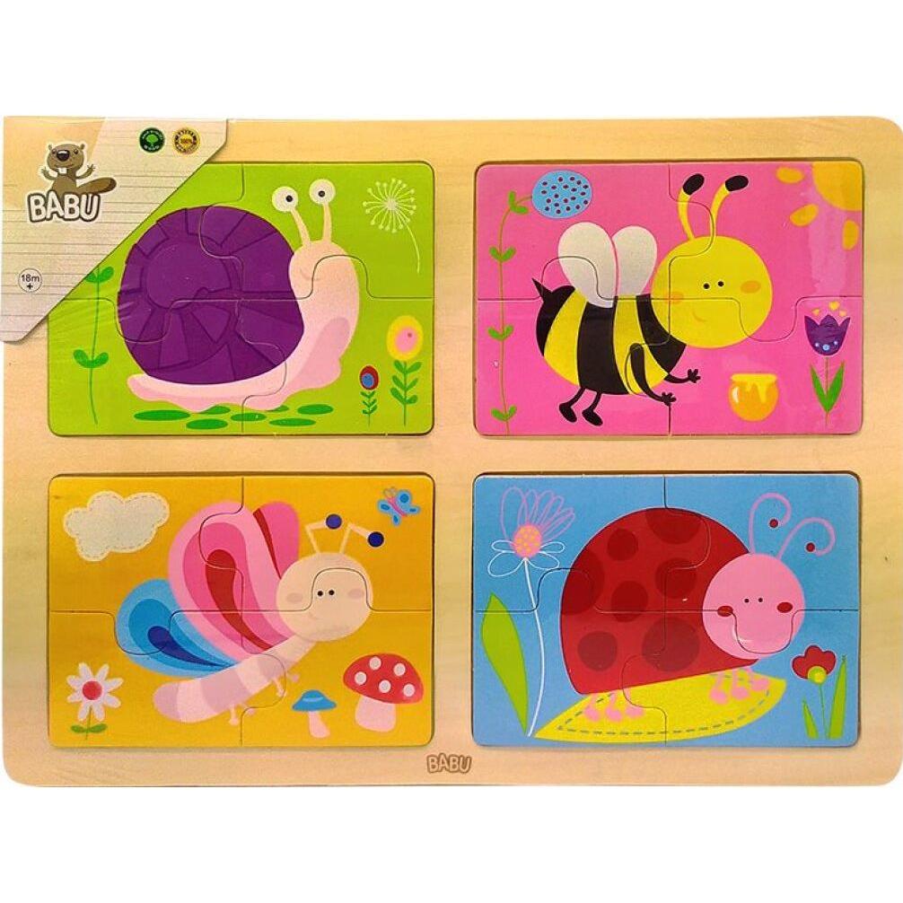 Babu Puzzle Insekten 4x4