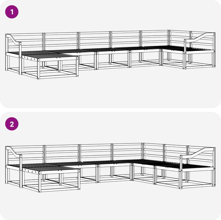 Produktbild vidaXL Outdoor-Sofa