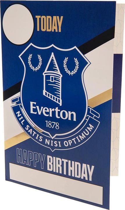 Produktbild Everton FC Geburtstagskarte mit Aufklebern Karton (1 Stk.)
