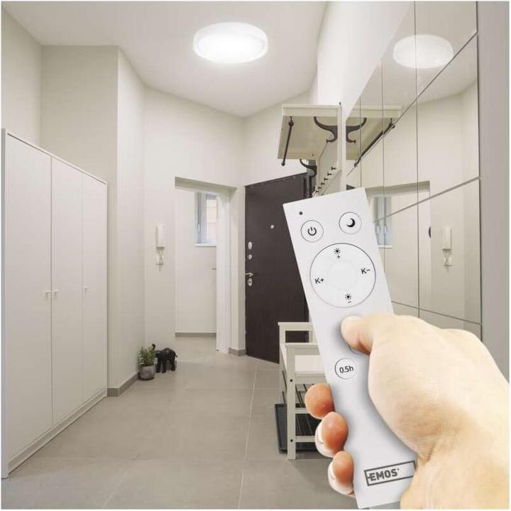 Immagine prodotto Emos Plafoniera LED, rotonda, 30W, dimmerabile, bianco caldo/neutro/freddo (1800 lm)