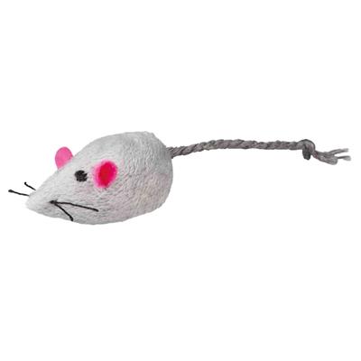Trixie Plüschmaus Catnip mit Glocke 5cm (Mausspielzeug), Katzenspielzeug