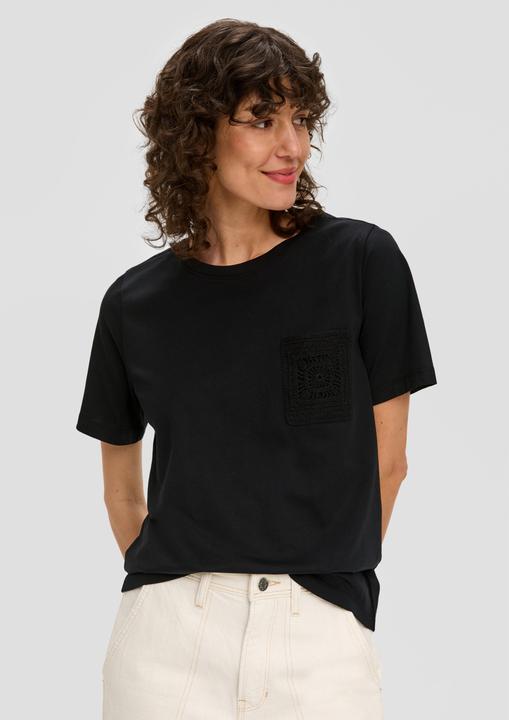 Image du produit S.Oliver T-Shirt T-Shirt mit Häkel-Detail (32)