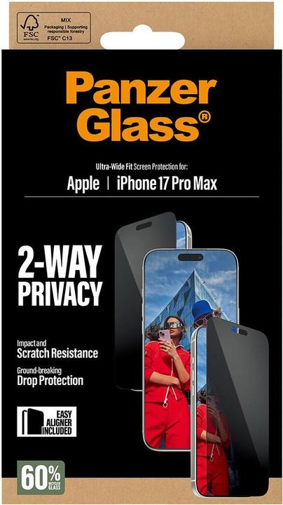 Produktbild PanzerGlass Hoops Camera Lens Protector (1 Stk., Apple iPhone 16 Pro, Apple iPhone 16 Pro Max, Apple iPhone 17 Pro, Apple iPhone 17 Pro Max)