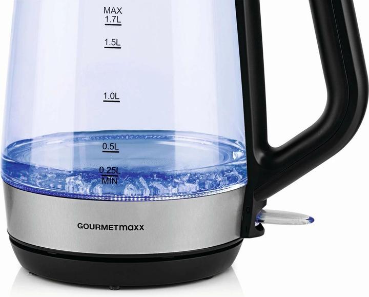 Produktbild Gourmetmaxx Wasserkocher 1.7 l, Schwarz/Transparent (1.70 l)