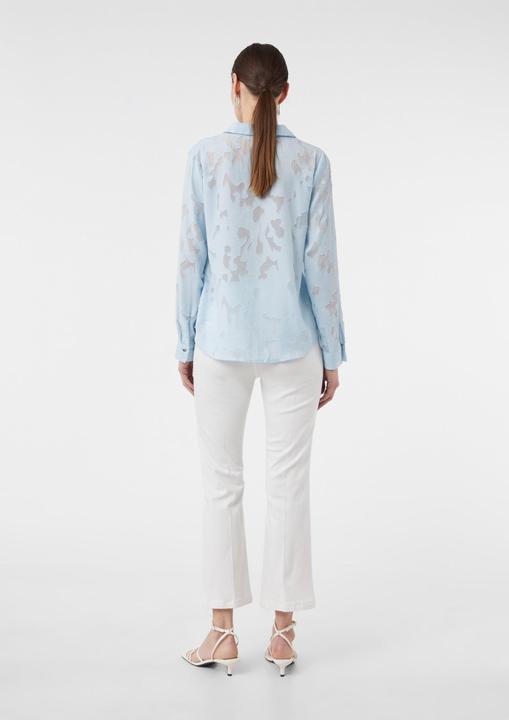 Produktbild Comma Bluse Semitransparente Jacquard-Bluse im Relaxed Fit (38)
