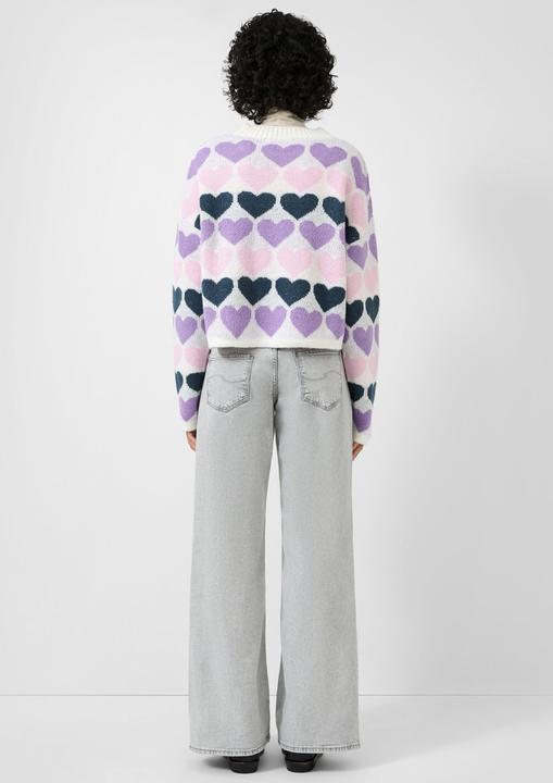 Image du produit s.Oliver Strickpullover Pullover mit Herzmuster (XL)