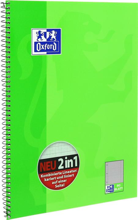 Produktbild Oxford Collegeblock (A4+, Kariert, Weicher Einband)