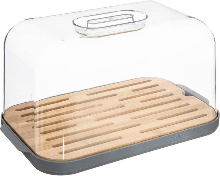 Productafbeelding 5Five Plastic en bamboe broodtrommel