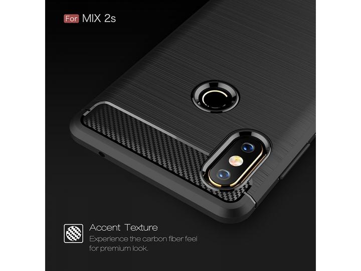 Immagine prodotto Screenguard Xiaomi Mi Mix 2S Cover Carbon Brushed Soft TPU (Mi Mix 2S)