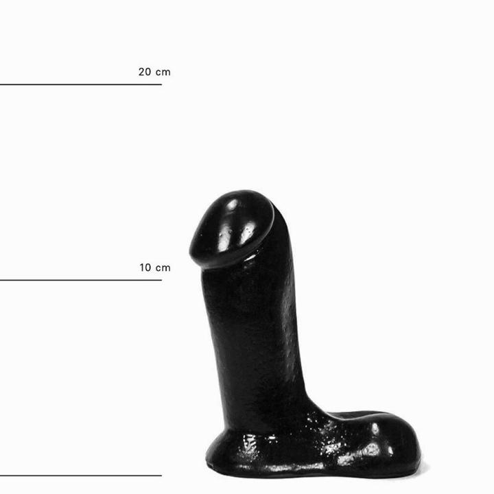 Actual product image All Black Dildo Realistic 14 cm