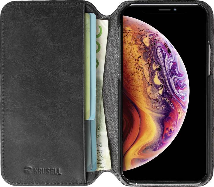 Actual product image Krusell Sunne PhoneWallet Apple iPhone 11 Pro Max vintage black (Apple iPhone 11 Pro Max)