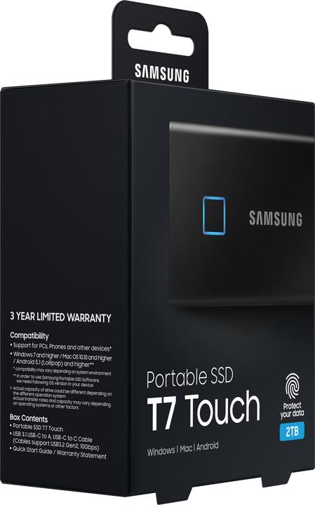 Immagine prodotto Samsung Portable T7 Touch (2 TB)