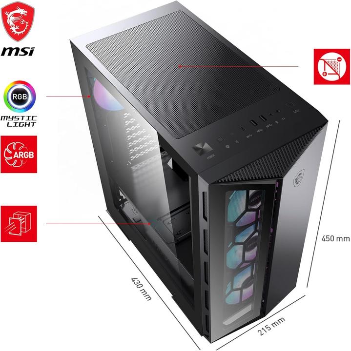Actual product image MSI MPG Gungnir 110R (ATX, mATX, Mini-ITX)