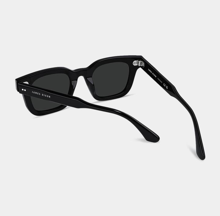 Image du produit James Dixon Schwarz/Grau – Milton – Quadratisch – Acetat – Sonnenbrille