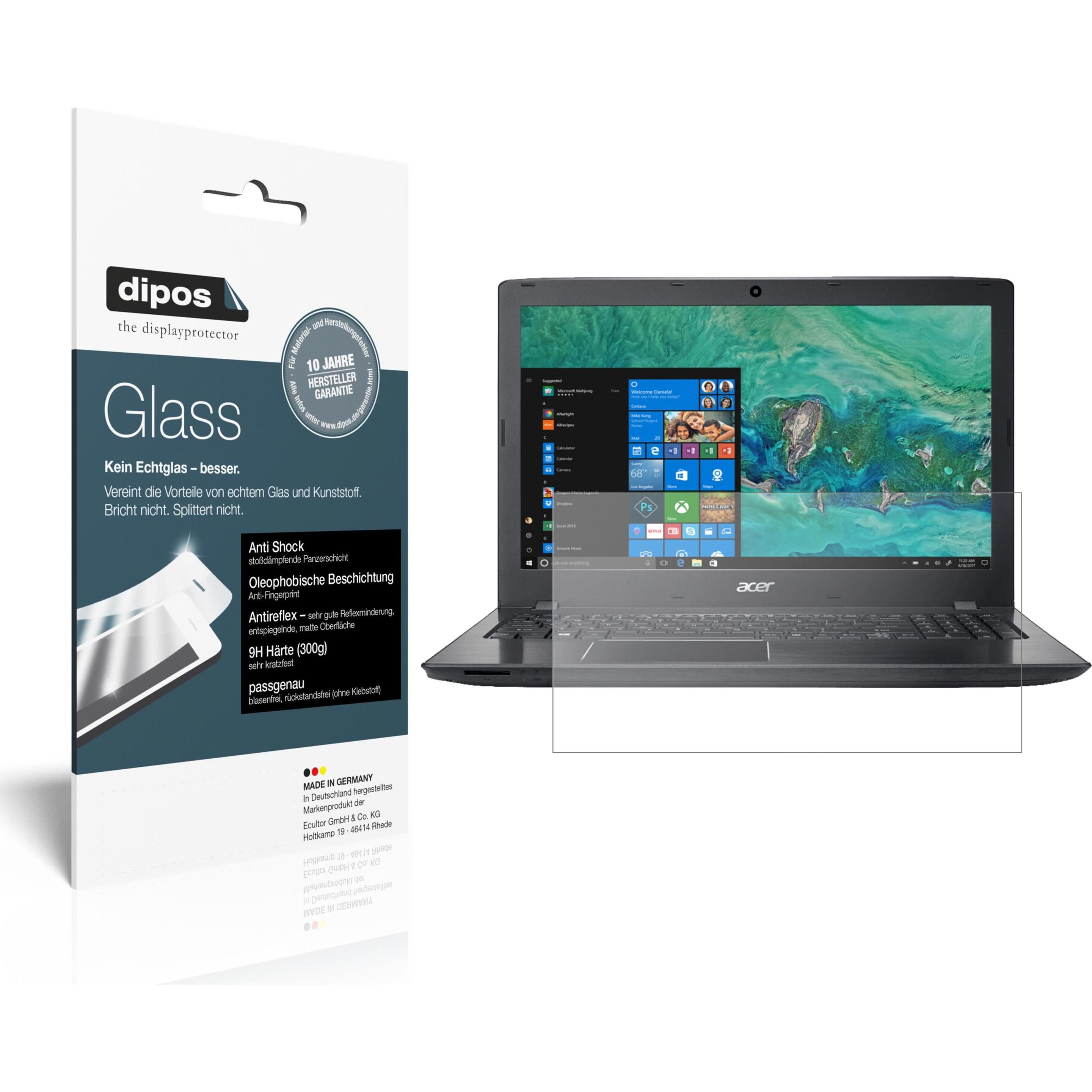 Dipos Displayschutz Anti-Shock (2 Stück, Aspire E 15 Start), Tablet Schutzfolie