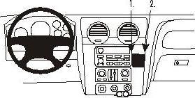 Produktbild Brodit 852976 Autohalterung GMC Envoy