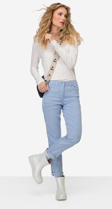 Produktbild Laurasøn Jeans Tina, gerade Passform, seitliche Zierfalten, 5-Pocket (40)