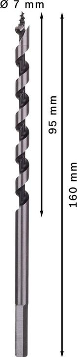 Image du produit Bosch Professional Zubehör Mèche à bois PRO Wood, 7 x 95 x 160 mm (5,6 mm)