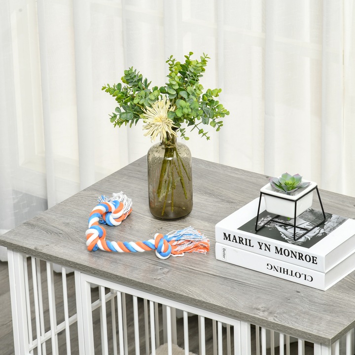 Actual product image PawHut Dog cage with raised design