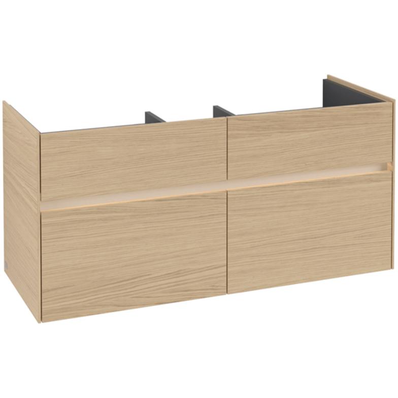 Villeroy & Boch, Waschbeckenunterschrank, V&B Waschtischunterschrank COLLARO 1154x546x444mm m LED Bel Nordic Oak (115.5 ...
