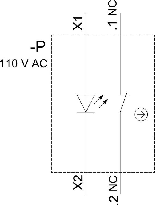 Actual product image Siemens Pushbutton 1f rt rnd Ř22mm 1Ö 3SU1103-0AB20-1CA0