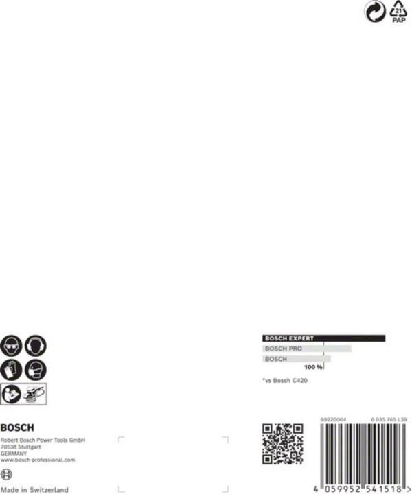 Produktbild Bosch Professional Zubehör EXPERT C470 Schleifpapier mit 6 Löchern für Exzenterschleifer, 150 mm, G 40, 5-tlg. (40)