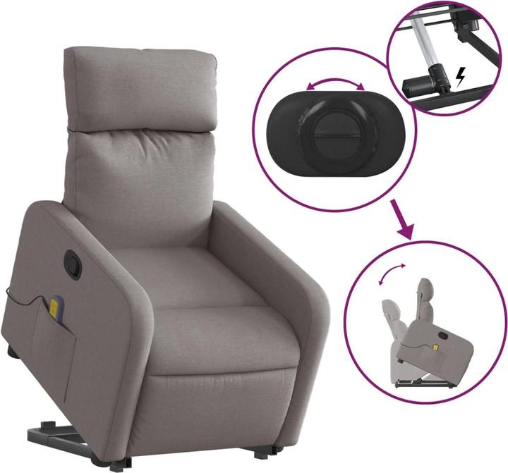 Image du produit vidaXL Massagesessel mit Aufstehhilfe