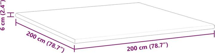 Produktbild vidaXL Matratzenauflage (200 x 200 cm)