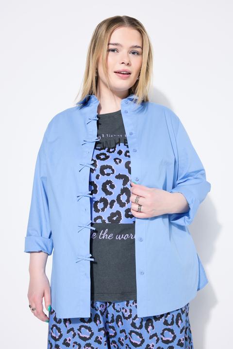 Produktbild Studio Untold Hemdbluse, Boxy Shape, Schleifen, Langarm (46, 48)