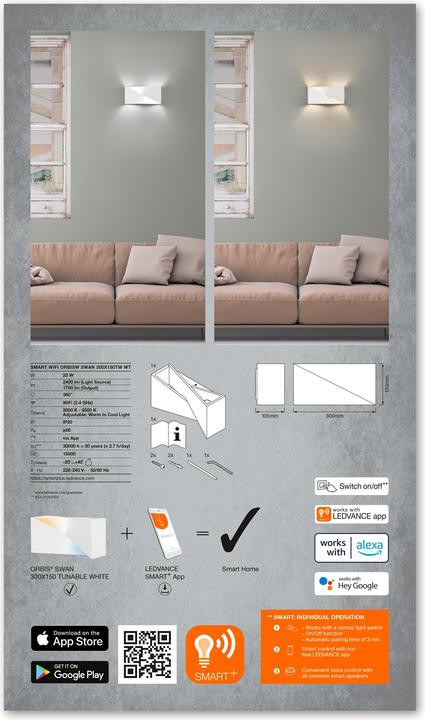 Produktbild Ledvance Smart+ Orbis Swan (1700 lm)