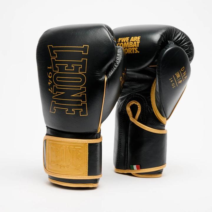 Produktbild Leone DNA Premium Boxhandschuhe GN002 Schwarz (16 OZ)