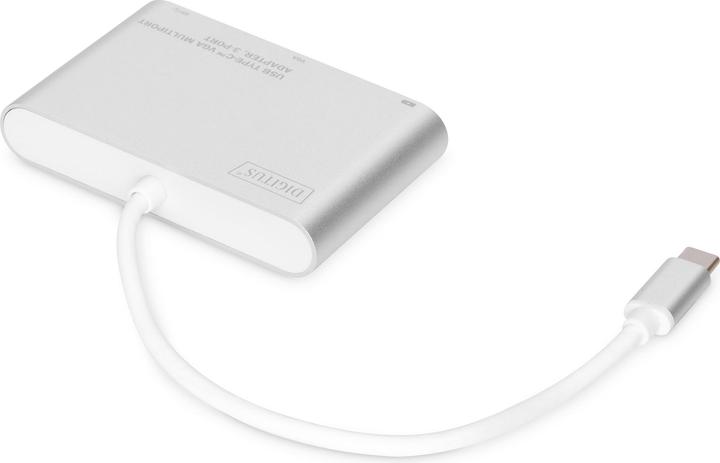 Produktbild Digitus USB Typ-C auf USB 3.0/ VGA/ USB Typ-C (USB Typ-C, USB 3.0, VGA, 5.14 cm)