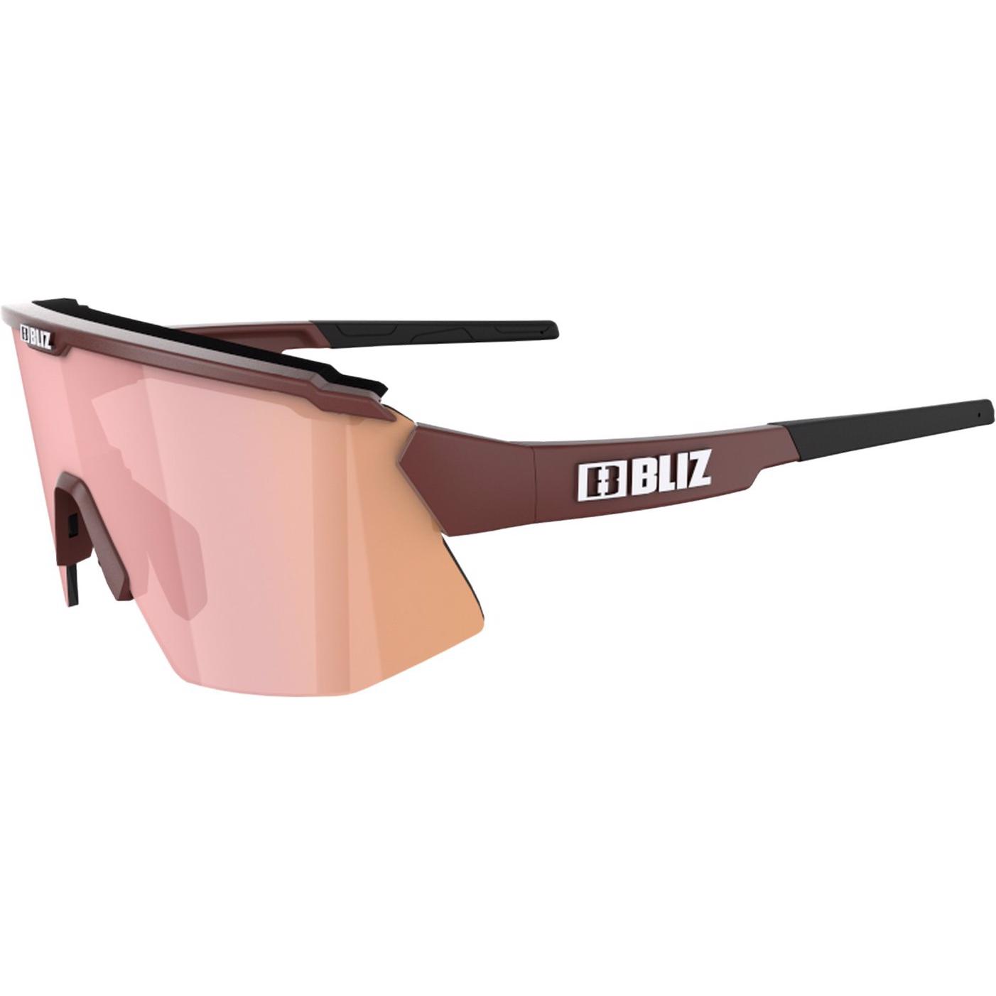 Bliz, Unisex, Sportbrille, Breeze Small (Matt Burgundy, Pink, Brown w Rose Multi), Pink