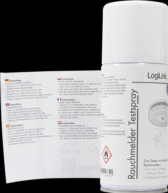 Image du produit LogiLink Test de détecteur de fumée en spray