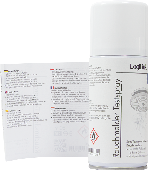 Actual product image LogiLink Smoke detector test spray