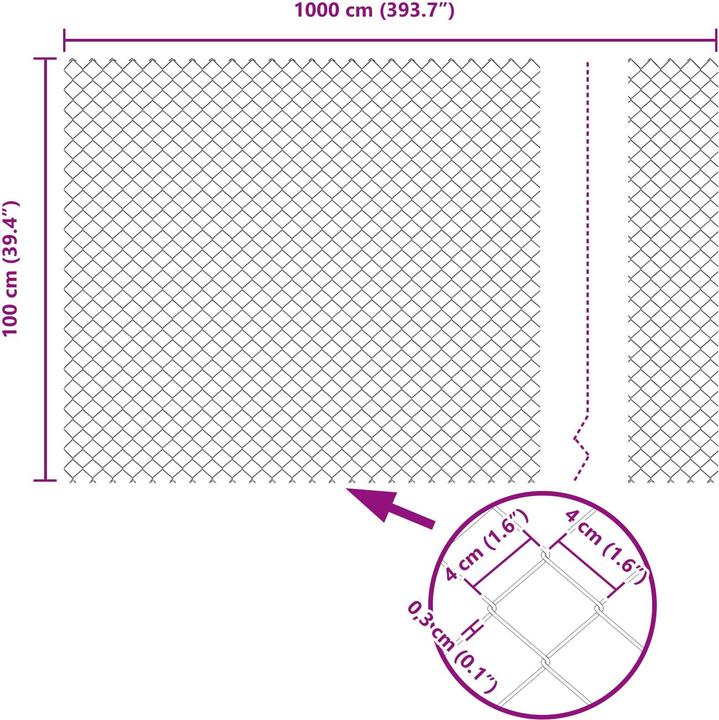 Produktbild vidaXL Outdoor-Zaun