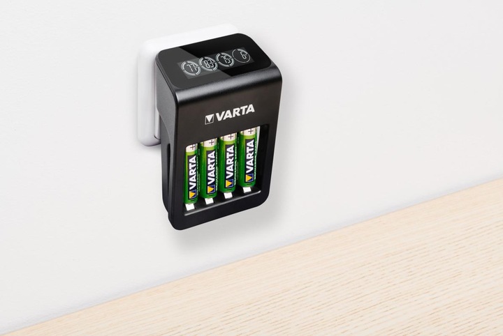 Produktbild Varta LCD Plug Charger+ (1 Stk., AA, 2100 mAh, Ladegerät inkl. Akku)