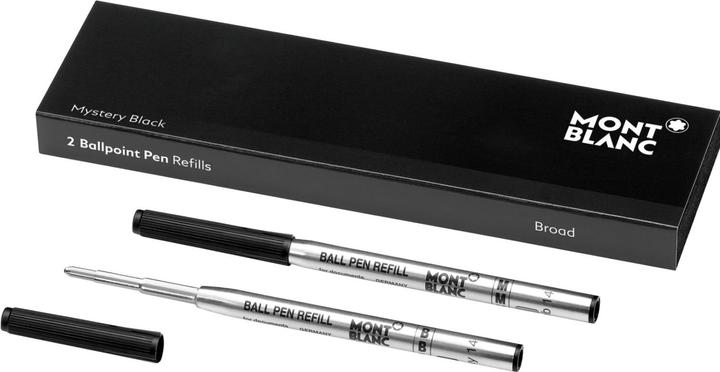 Actual product image Montblanc Ballpoint pen refill large capacity (Refill, Black, 0.60 mm)