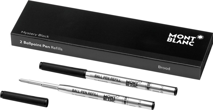 Montblanc Kugelschreiber Mine Grossraum (Ersatzmine, Schwarz, 0.60 mm)
