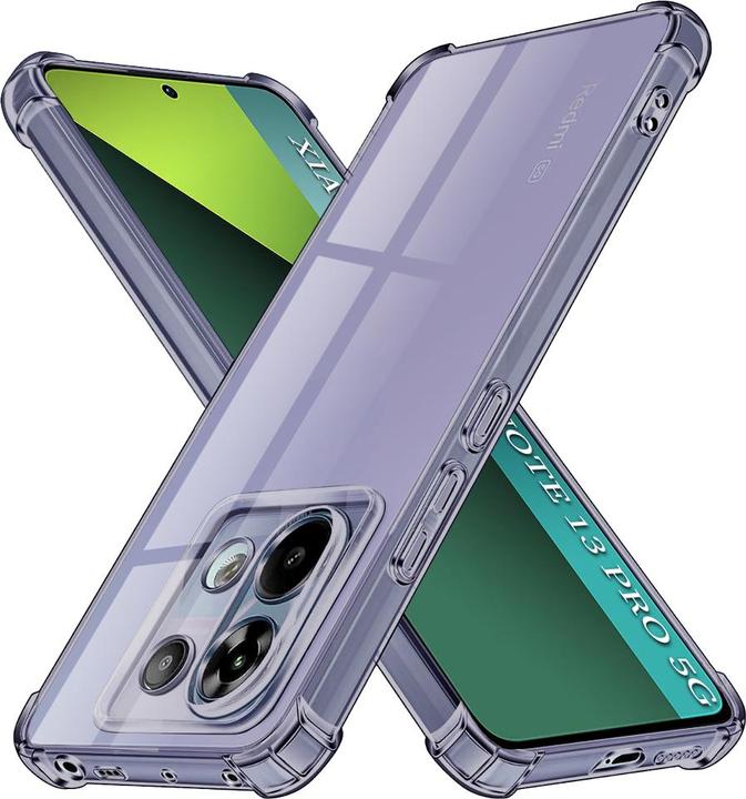 Image du produit Techsuit - Shockproof Clear Silicone - Xiaomi Redmi Note 13 Pro 5G / Poco X6 - Smoke Black (Xiaomi Poco X6, Xiaomi Redmi Note 13 Pro 5G)