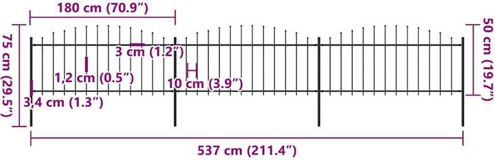 Produktbild vidaXL Zaun
