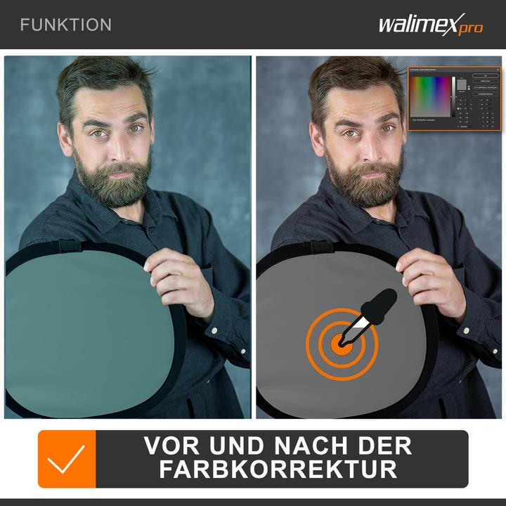 Produktbild Walimex Falt Graukarte 30x30 cm (Belichtungsmesser)