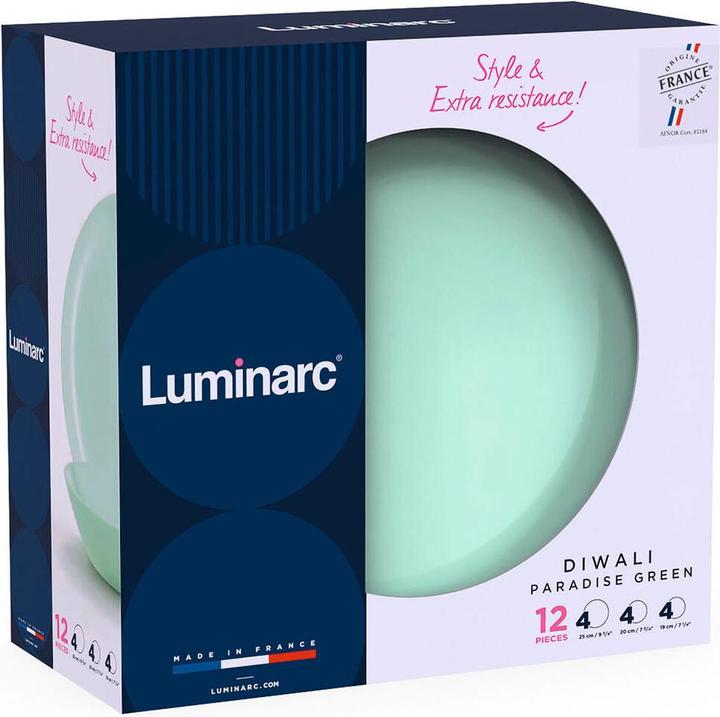 Actual product image Luminarc Tableware set Diwali Paradise glass 12 pieces (12 pcs.)