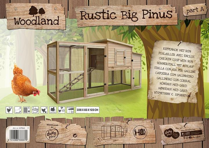 Produktbild Duvoplus woodland colonial pinus 117x102x125cm