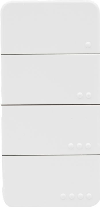 Actual product image Shelly BLU RC Button 4 ZB - White (Device-specific remote control, Bluetooth, NFC, Radio Frequency (RF))