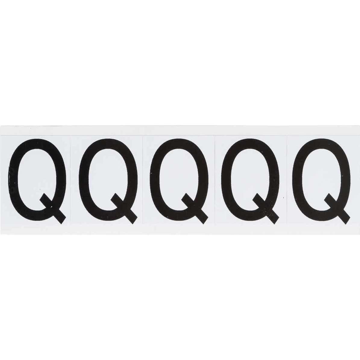 Brady, Rotolo di etichette, 9714-Q, B-946, vinile, nero su bianco, iscrizione: Q, 46 x 57mm, altezza carattere 49mm(25 K. á (4.60 cm)