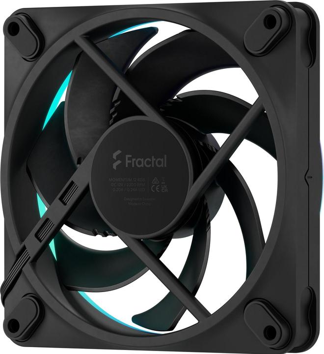 Actual product image Fractal Ventilateur de boitier Momentum RGB - 12cm (Noir) (120 mm, 1 x)